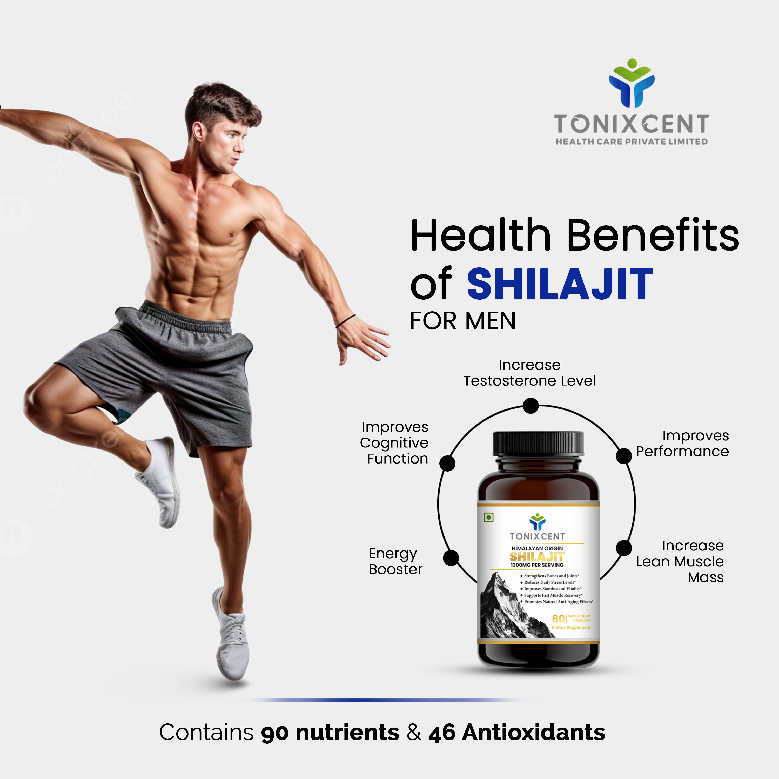 TONIXCENT Shilajit Extract Capsules