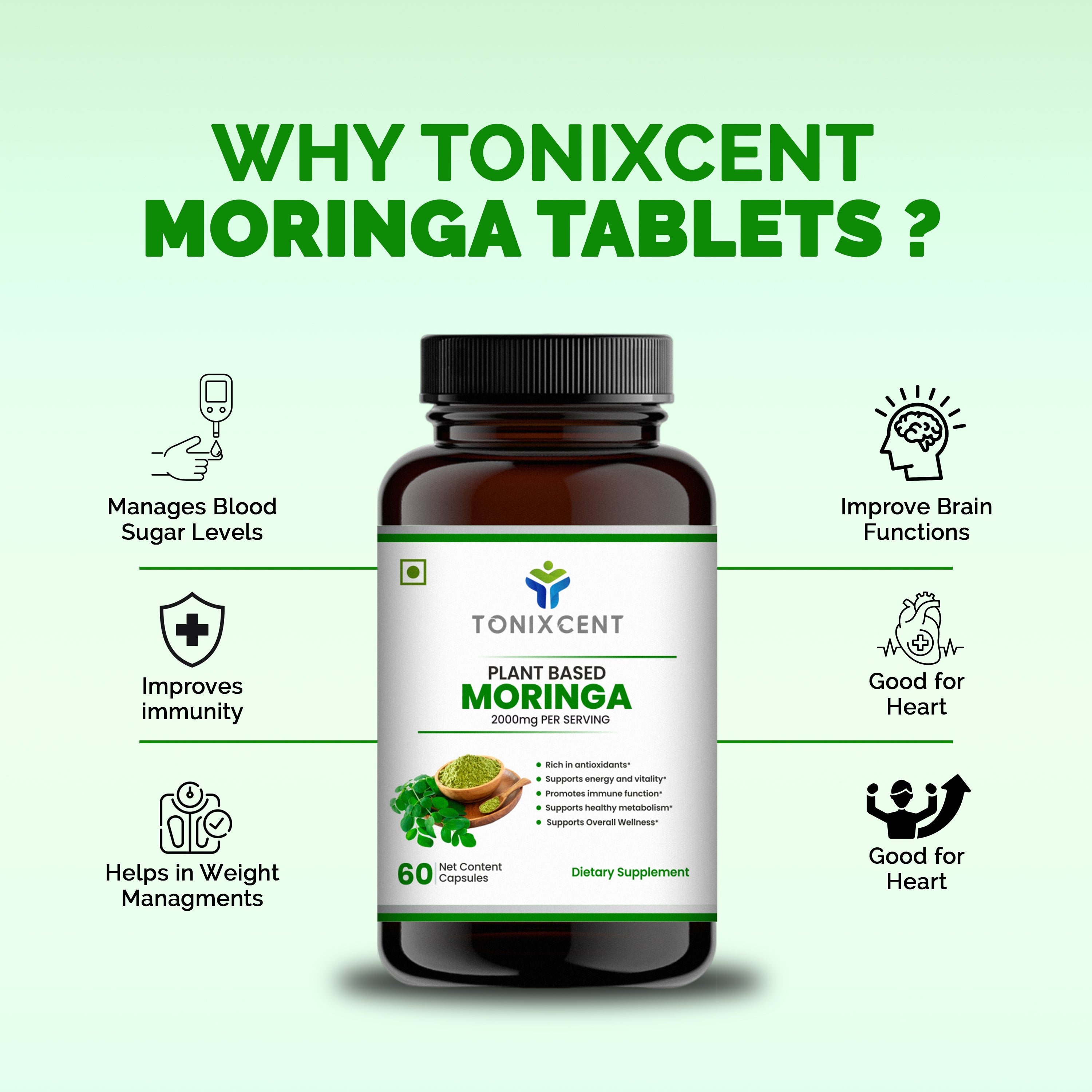 TONIXCENT Moringa Tablets