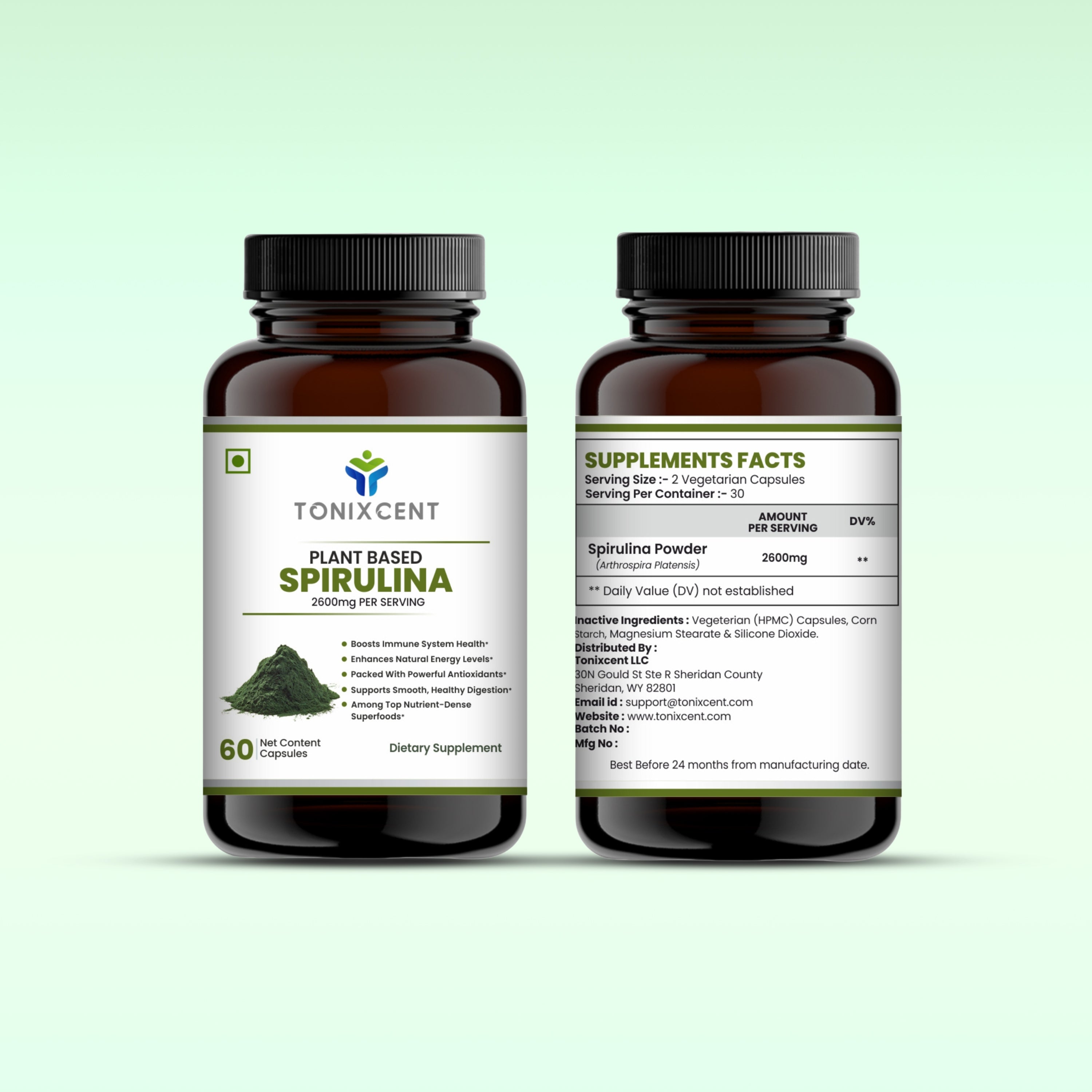 TONIXCENT Spirulina Tablets