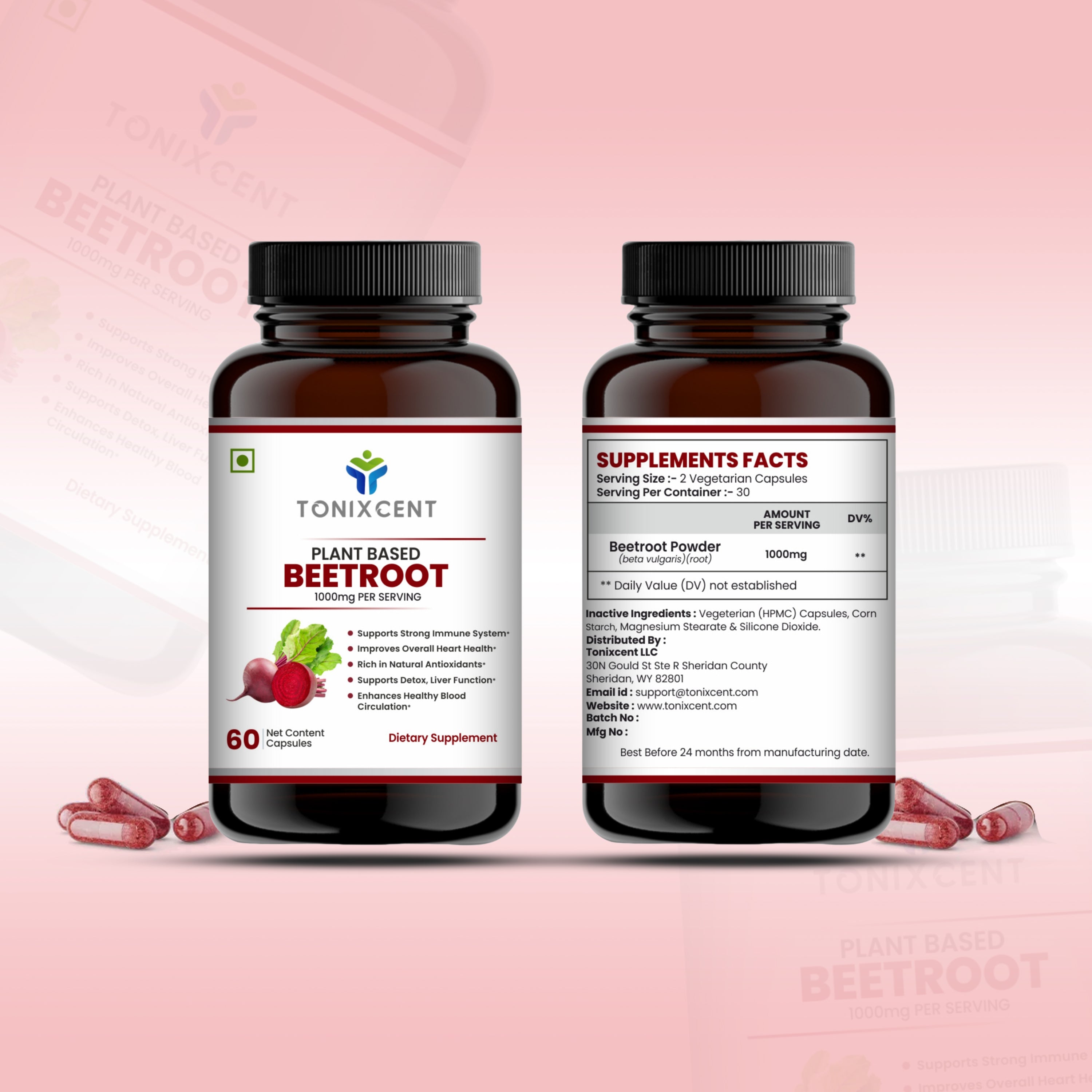 TONIXCENT Beetroot Capsules