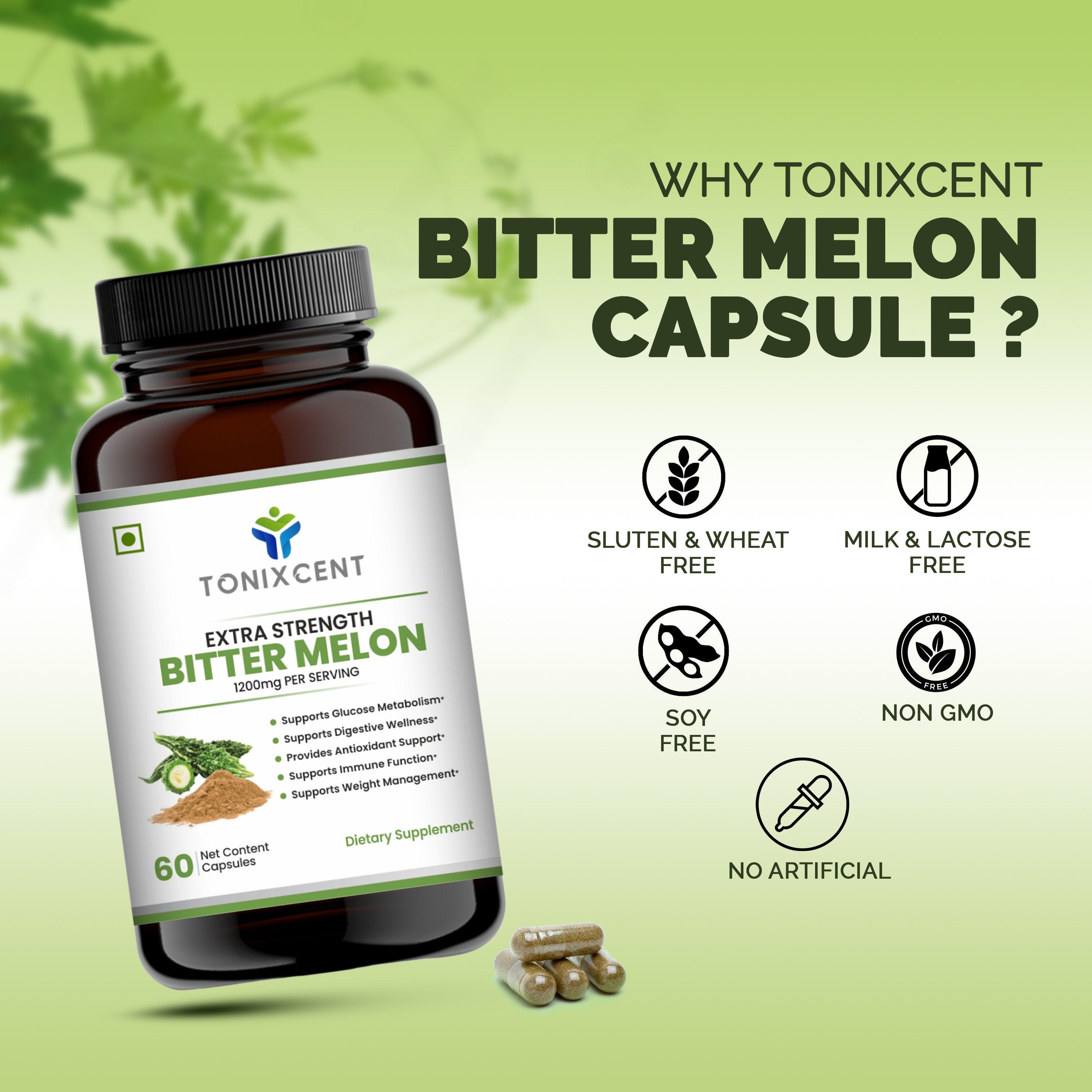 TONIXCENT Bitter Melon Capsules