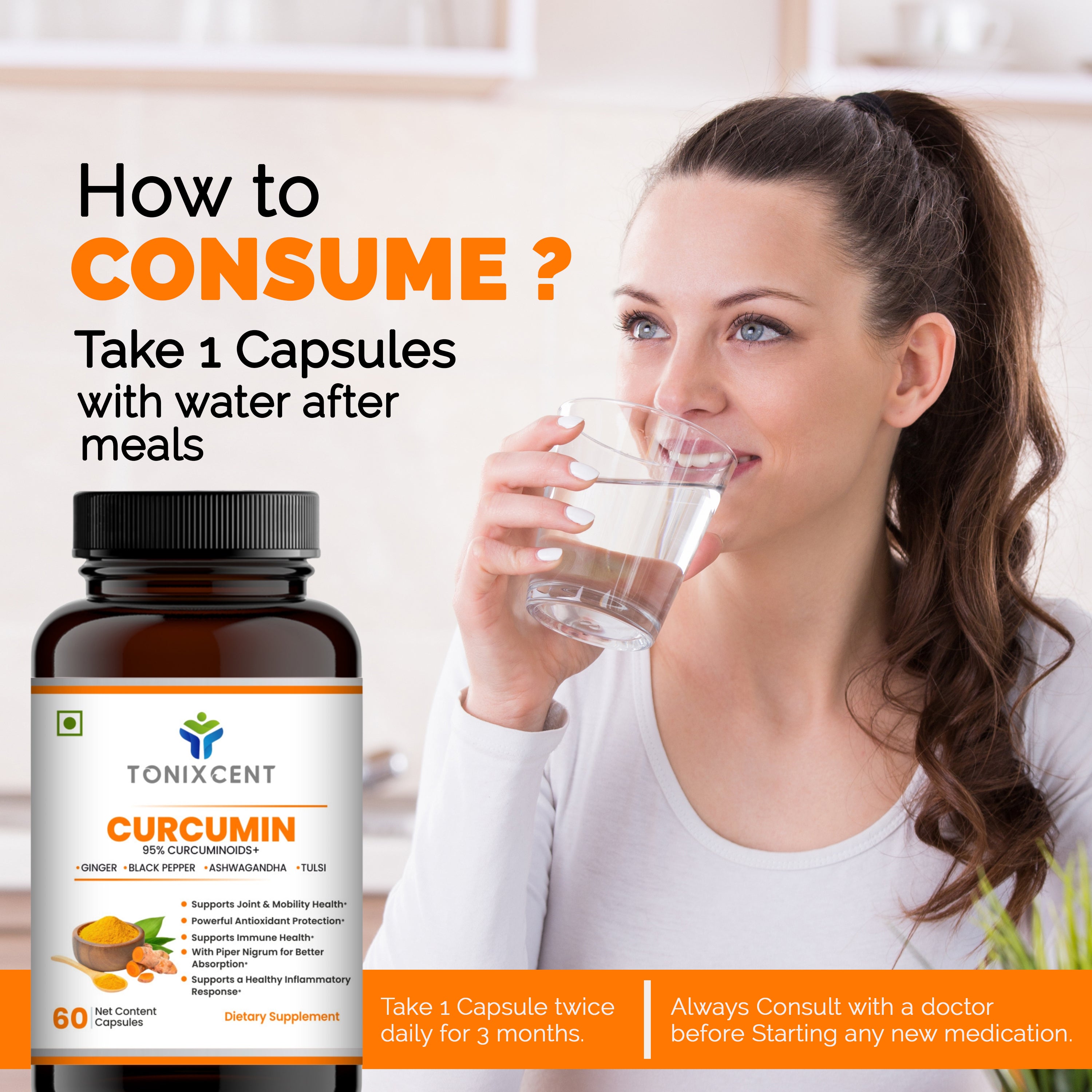 TONIXCENT Curcumin Capsules