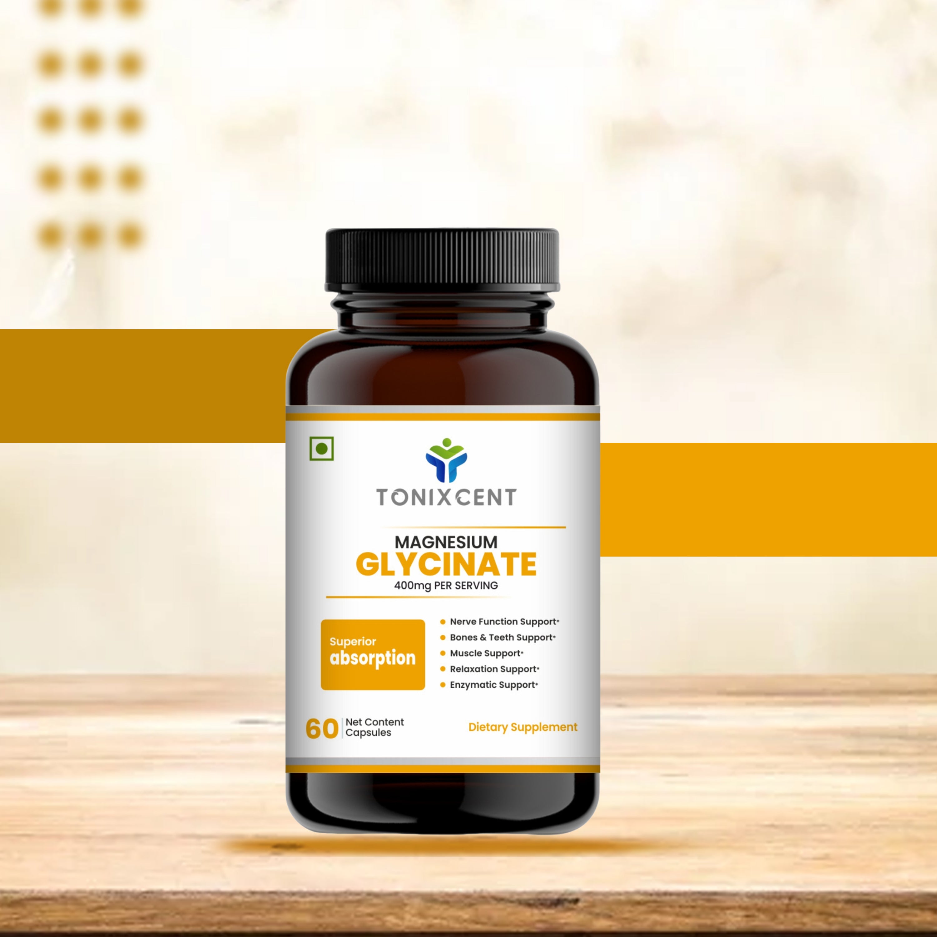 TONIXCENT Magnesium Glycinate Capsules