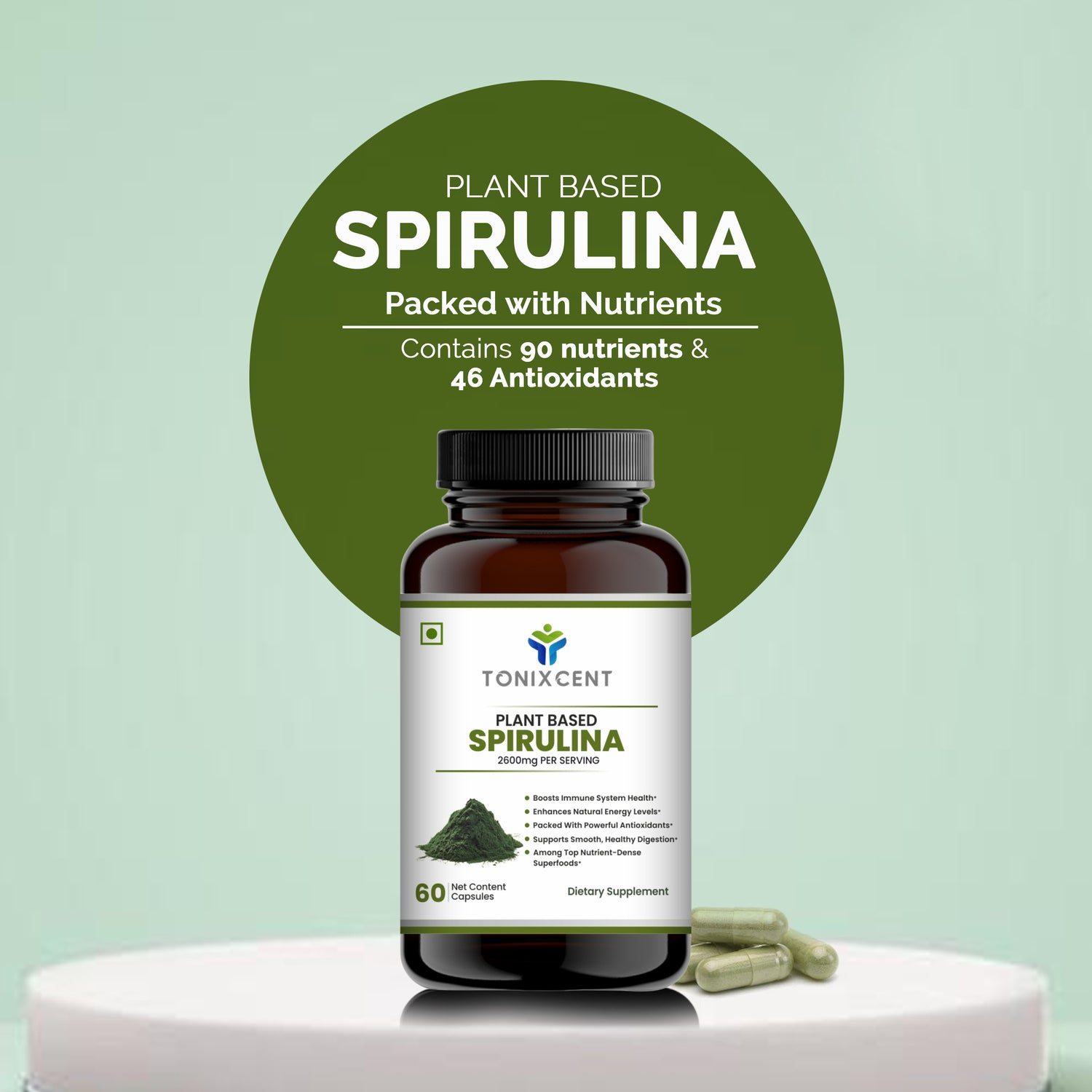 TONIXCENT Spirulina Tablets