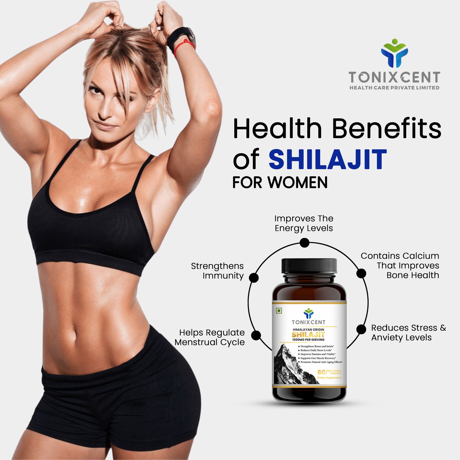 TONIXCENT Shilajit Extract Capsules
