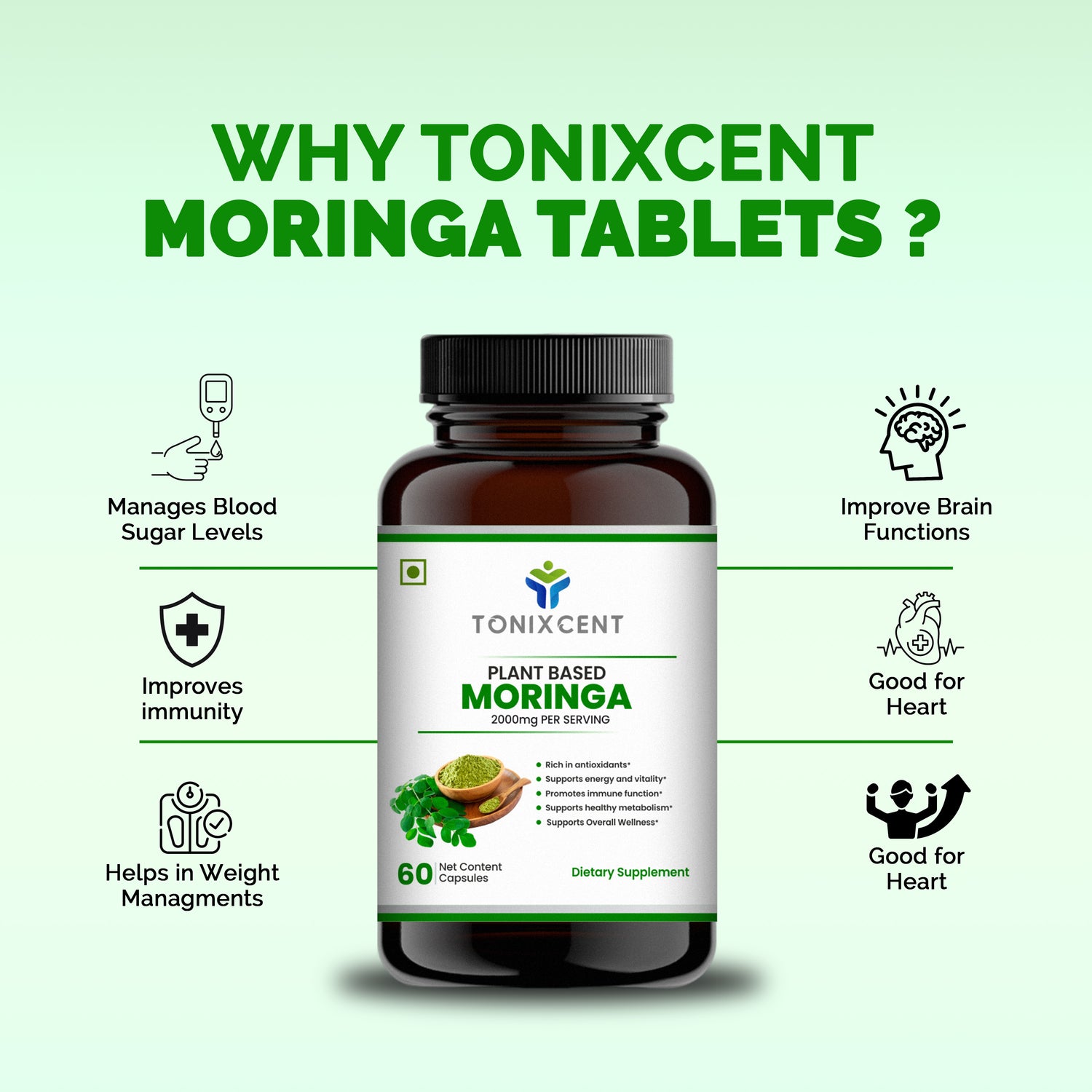 TONIXCENT Moringa Tablets