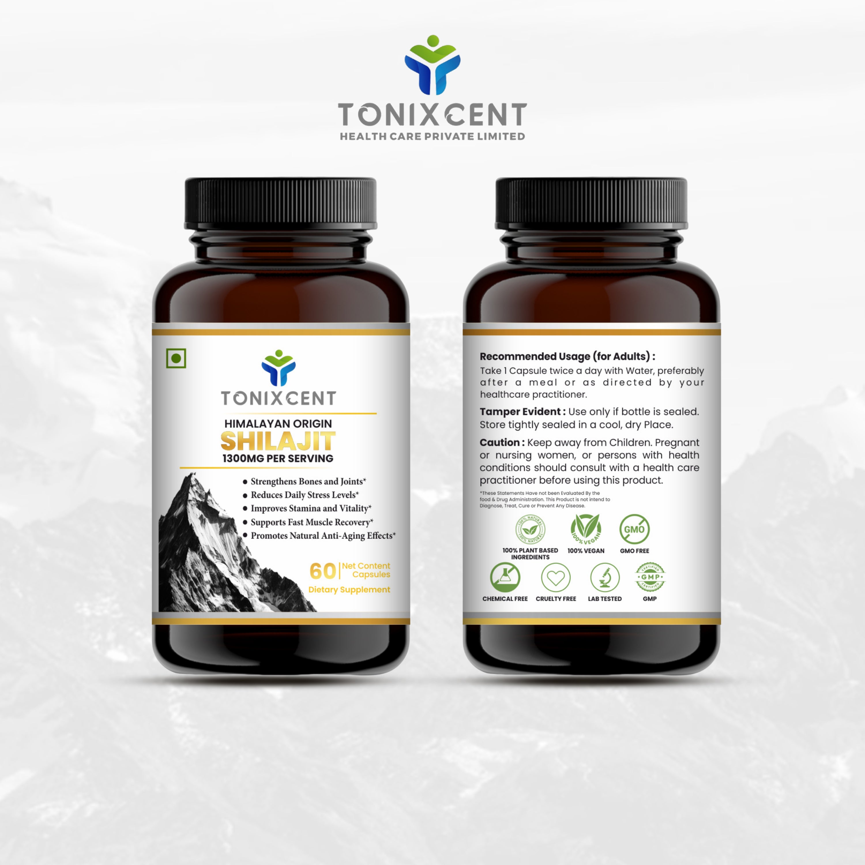 TONIXCENT Shilajit Extract Capsules