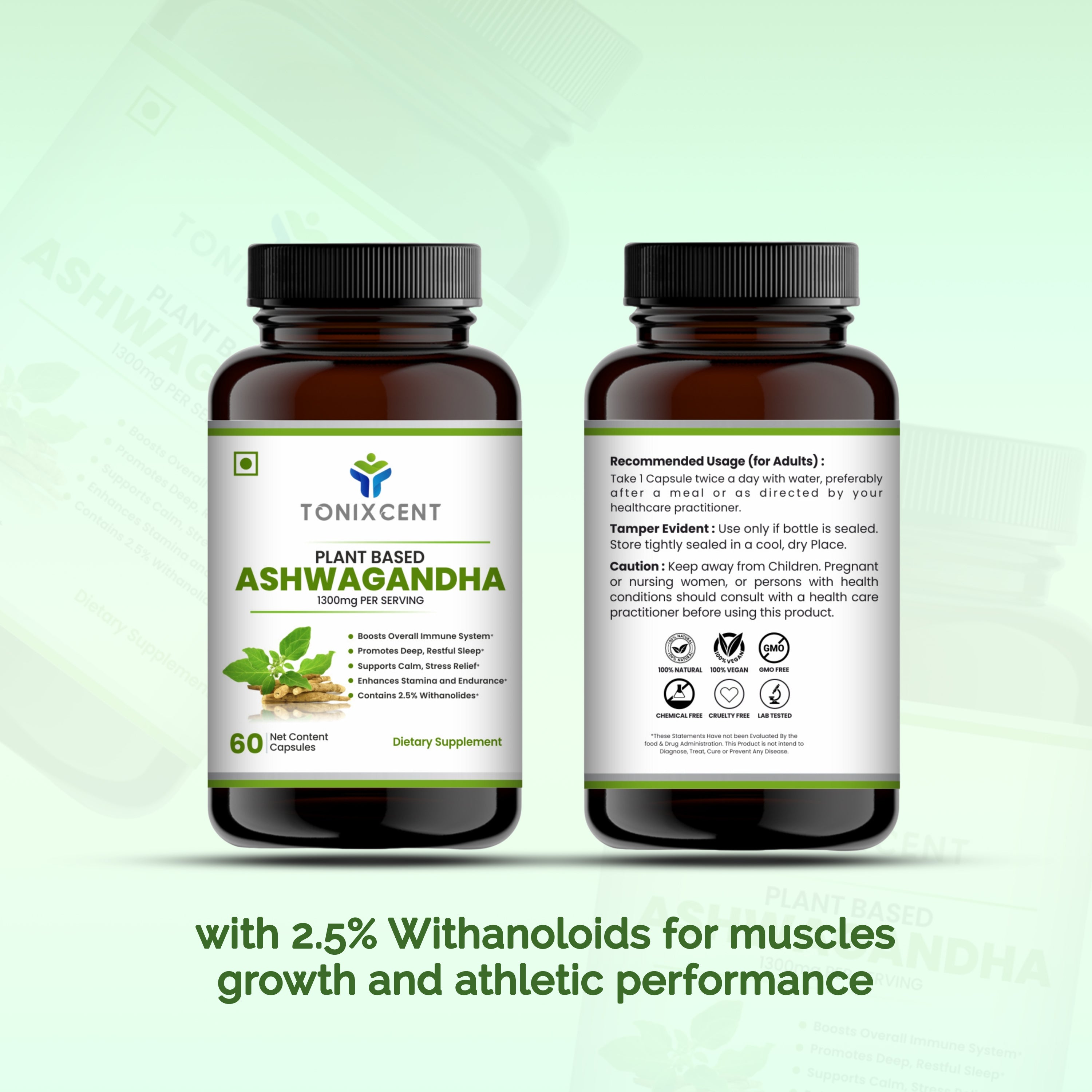TONIXCENT Ashwagandha Capsules