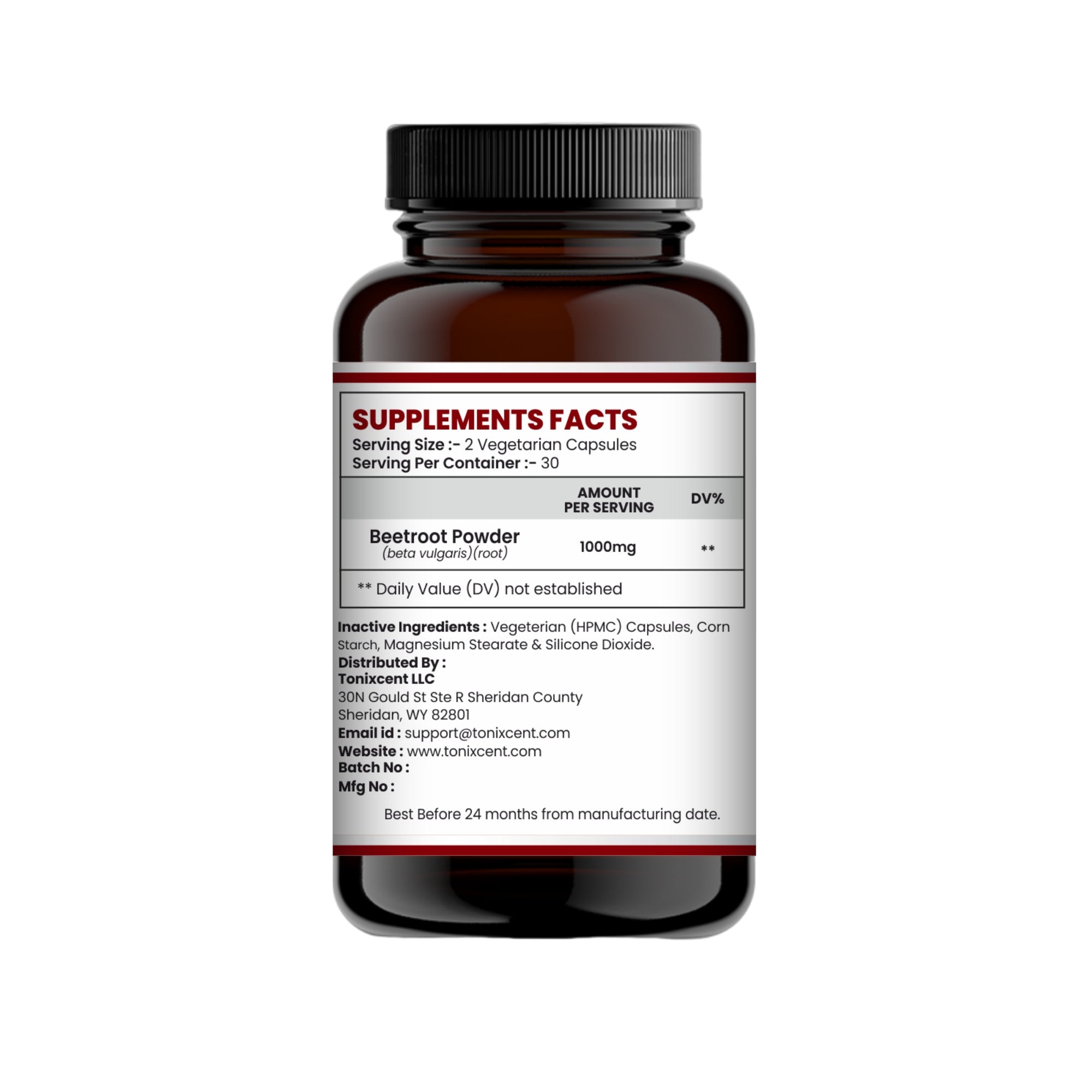 TONIXCENT Beetroot Capsules