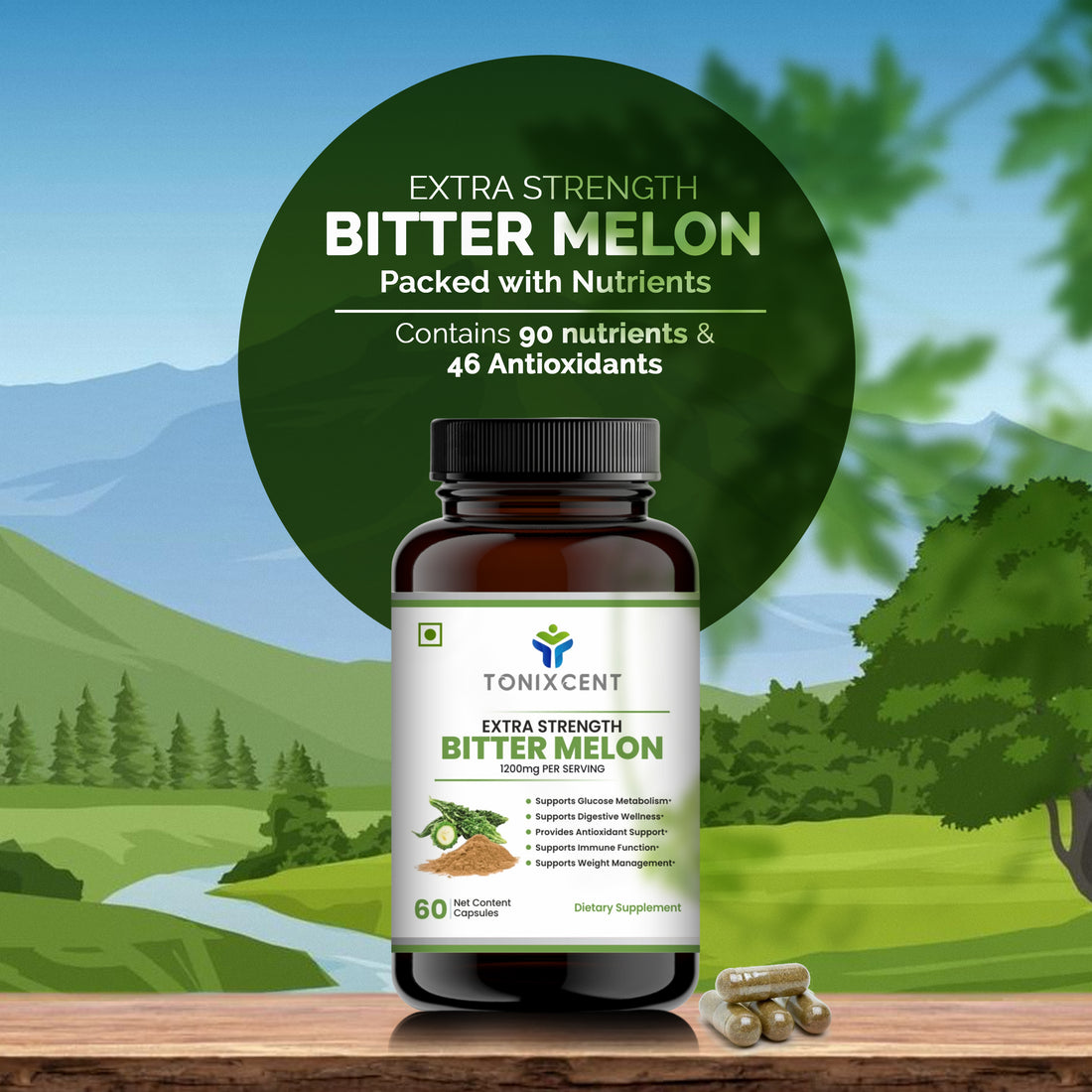 TONIXCENT Bitter Melon Capsules