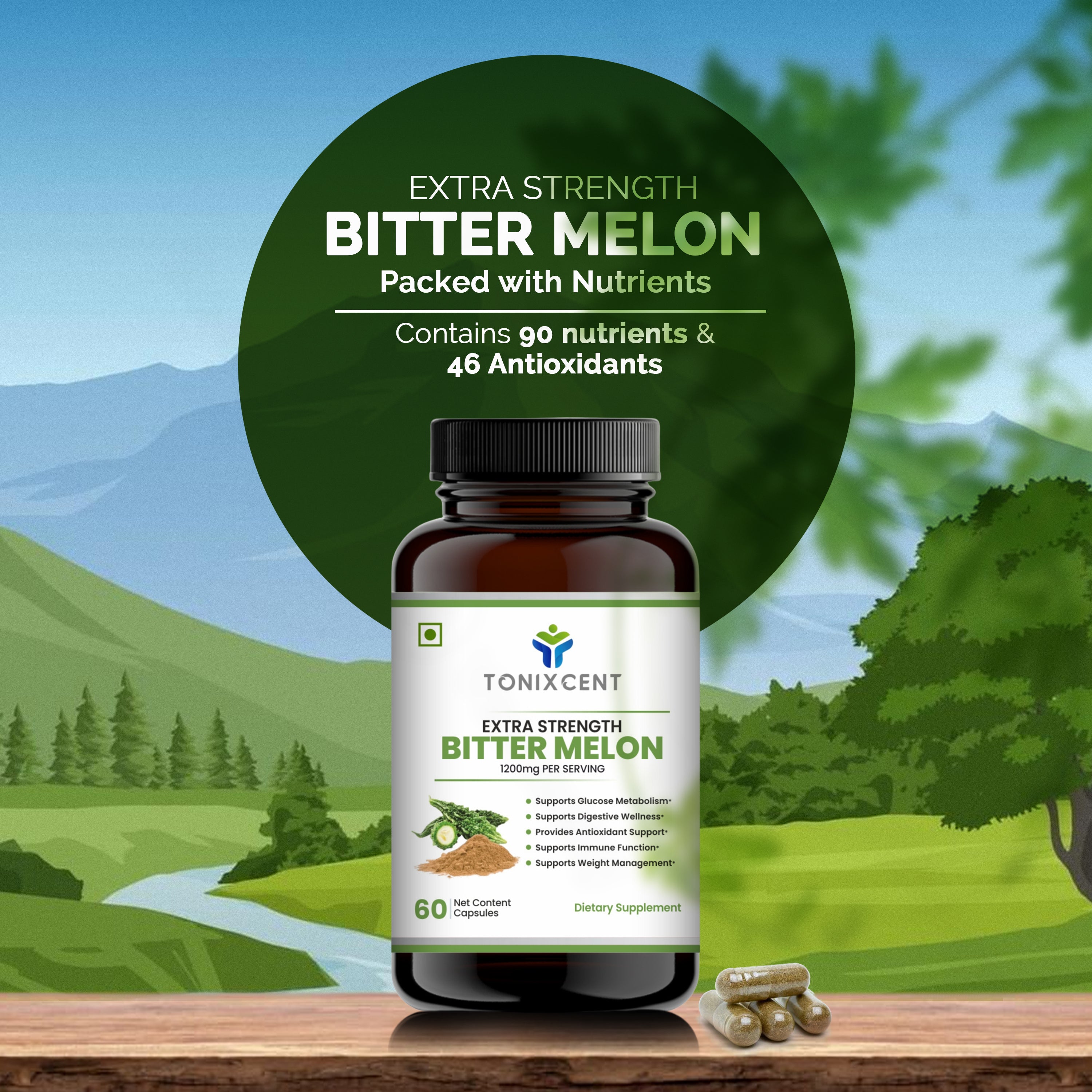 TONIXCENT Bitter Melon Capsules
