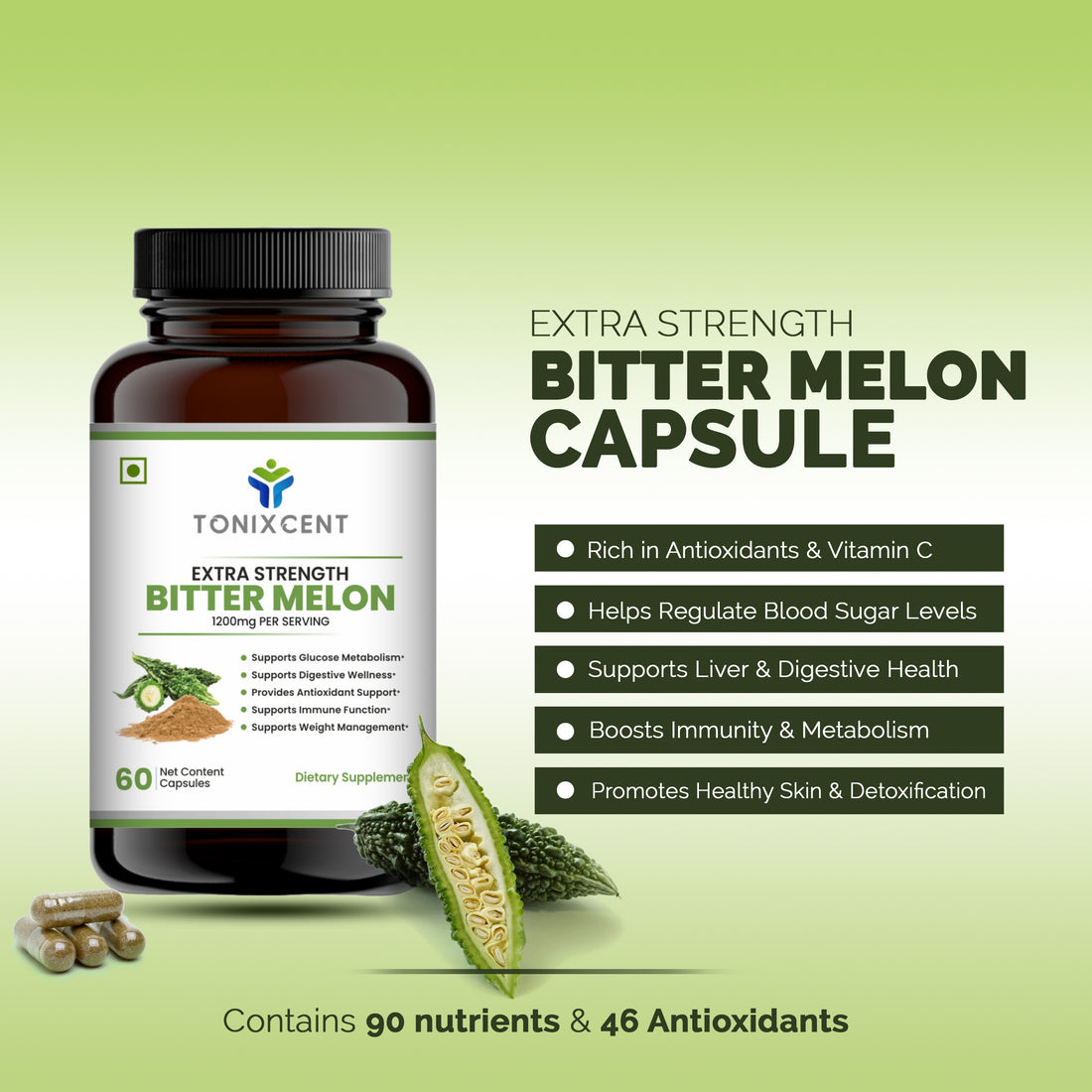 TONIXCENT Bitter Melon Capsules