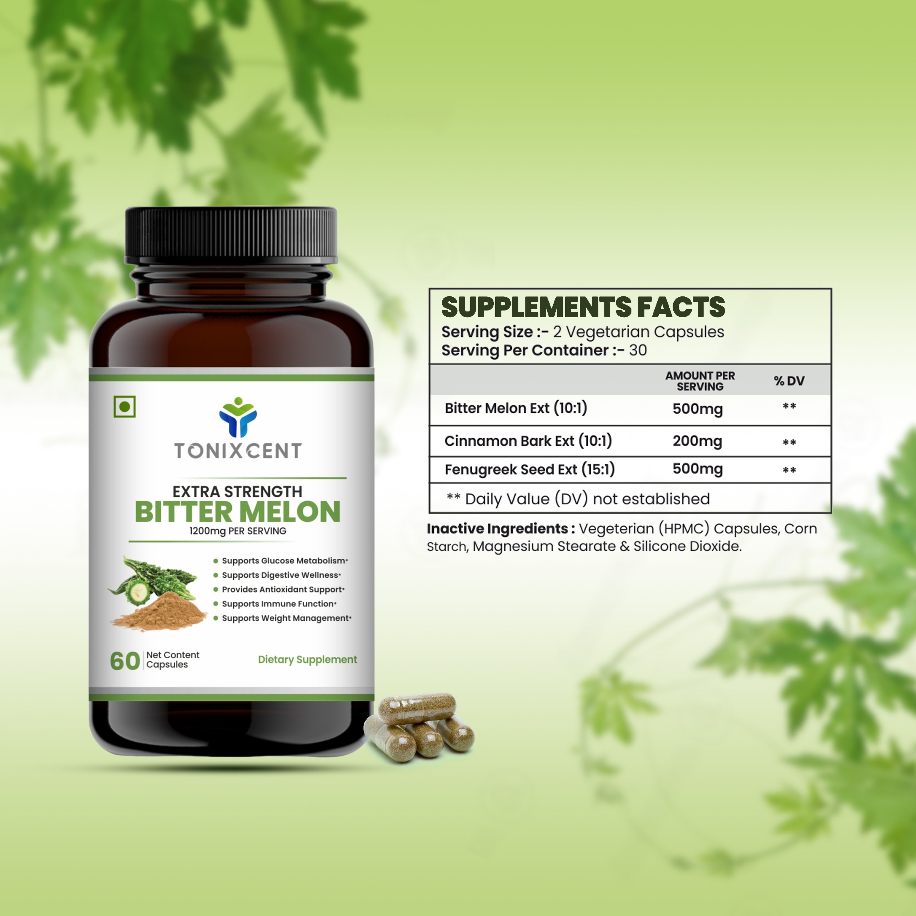 TONIXCENT Bitter Melon Capsules