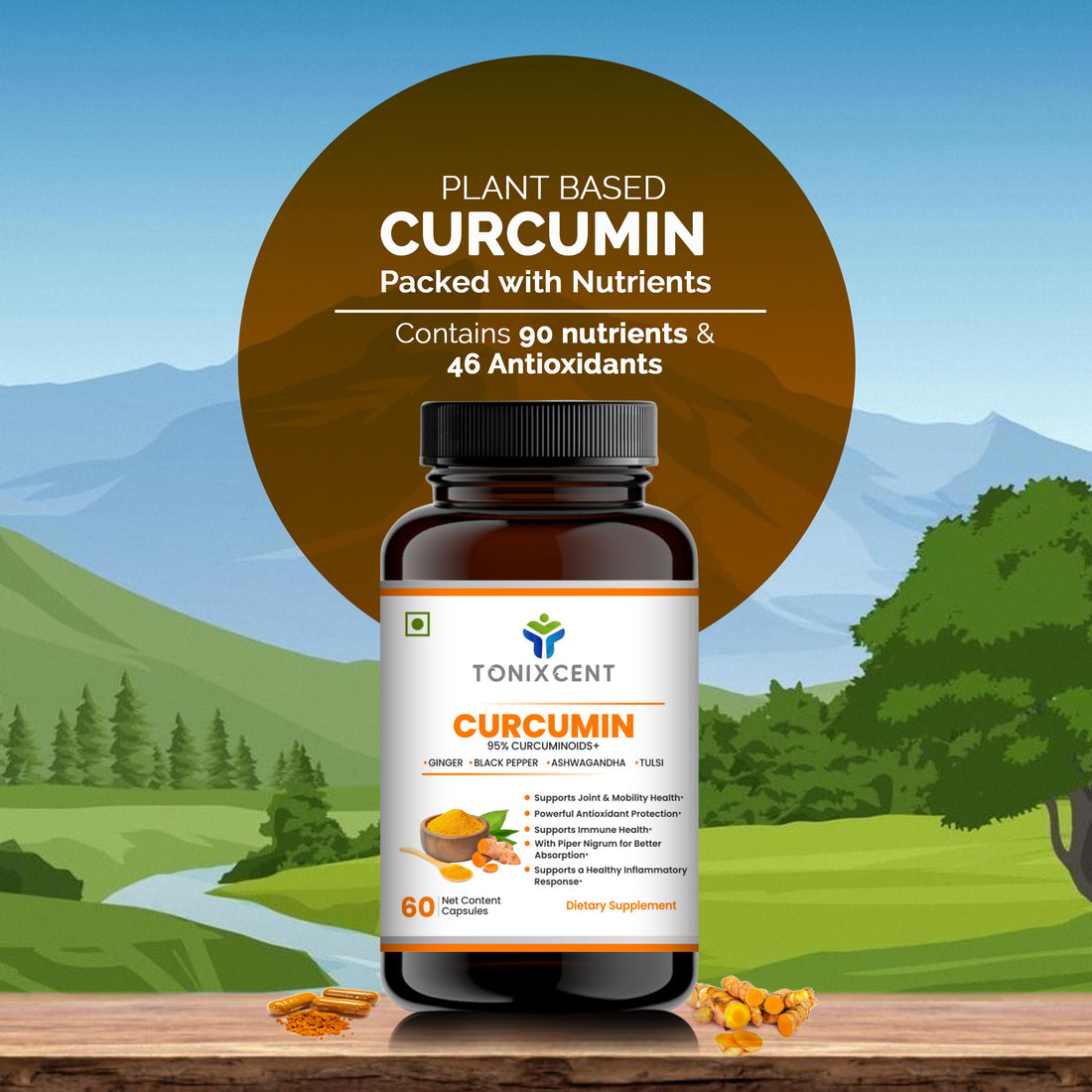 TONIXCENT Curcumin Capsules