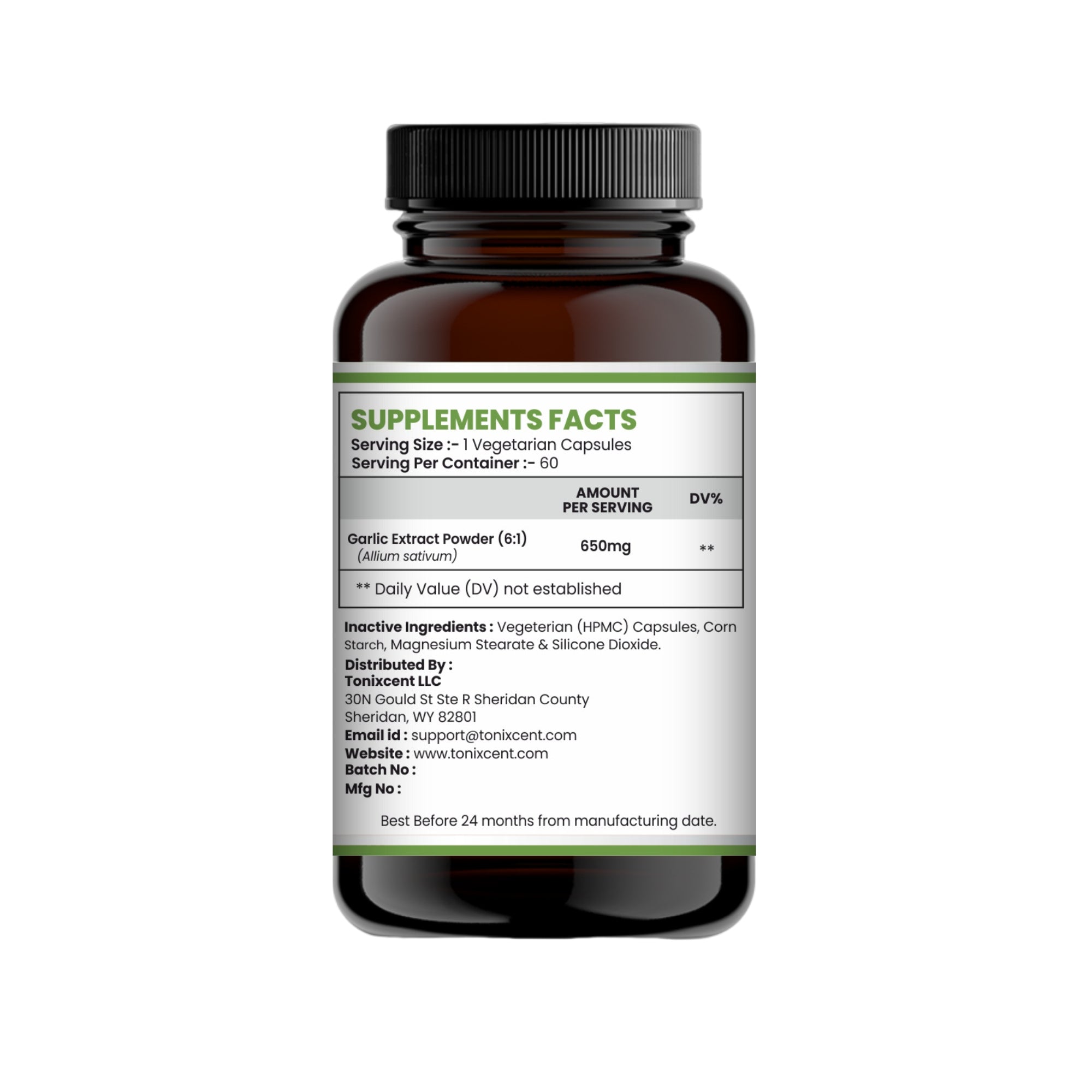 TONIXCENT Garlic Extract Capsules