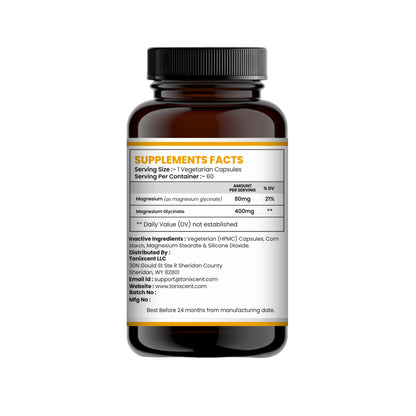 TONIXCENT Magnesium Glycinate Capsules