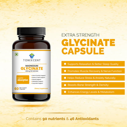 TONIXCENT Magnesium Glycinate Capsules