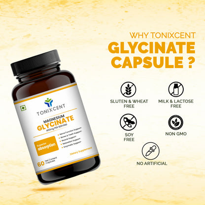 TONIXCENT Magnesium Glycinate Capsules