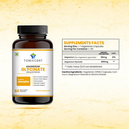 TONIXCENT Magnesium Glycinate Capsules