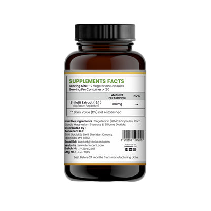 TONIXCENT Shilajit Extract Capsules