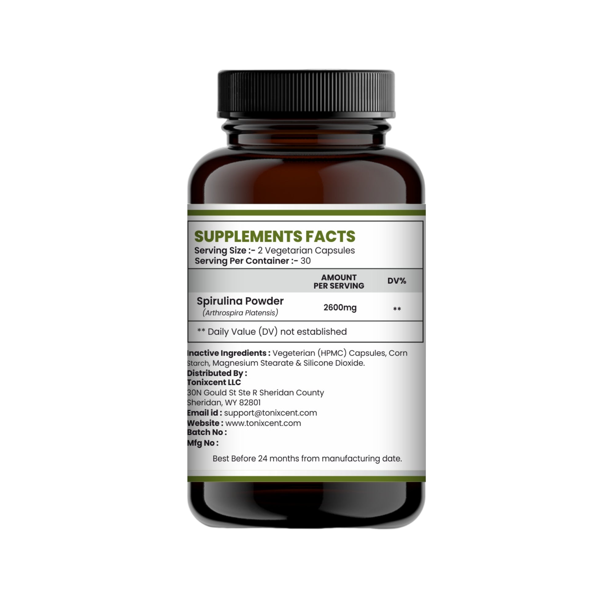 TONIXCENT Spirulina Tablets